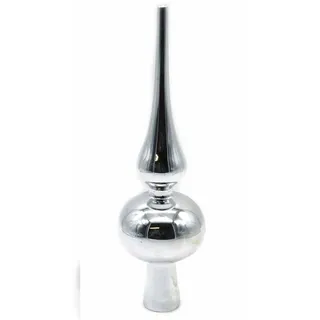 Buri Weihnachtsbaumspitze 20cm Christbaumspitze Tannenbaumspitze Baumschmuck Spitze Silber