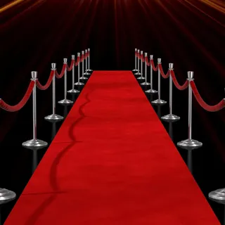 petour Roter Teppich 10x1m VIP Läufer 2,2mm Hochzeit Event Outdoor Empfang | Hochwertiger VIP-Eventteppich, rutschfest & langlebig, ideal für Hochzeit, Party, Zeremonie, Weihnachten und Outdoor-Empfang