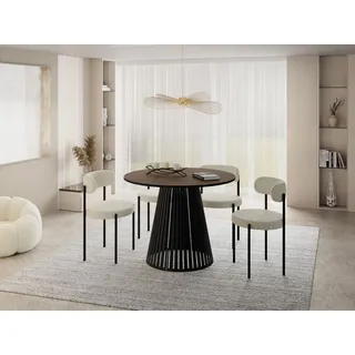 WFL GROUP Naro Ø 120 cm Walnuss