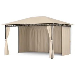 Blumfeldt Mondo Pavillon 3 x 4 m inkl. 4 Seitenteile Beige