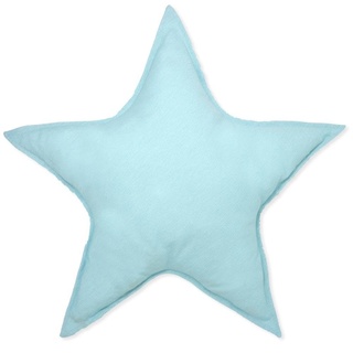 Sternförmiges Dekokissen für Kinderzimmer, gepolstertes Kissen für Kinder, handgefertigt, Möbel und Textilien für Kinderzimmer – Light Blue