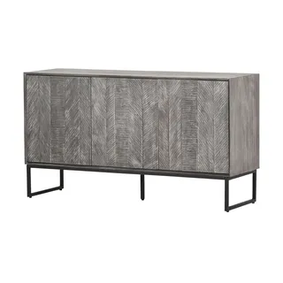 Möbel Kraft Sideboard 140 x 78 x 42 cm grau