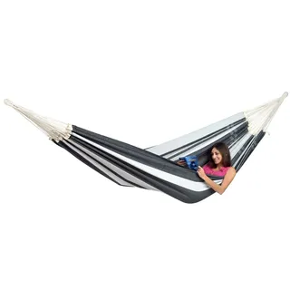 AMAZONAS Hängematte 250 x 175 cm Grau/Silber