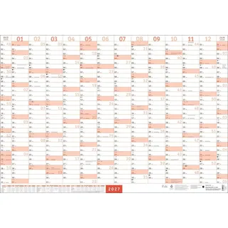 Heye Mega-Posterplaner, rot 2027