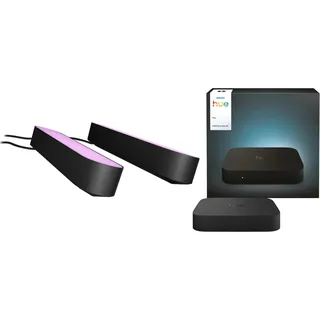Philips Hue Play Lightbar Schwarz Doppelpack + HDMI Sync Box 4K