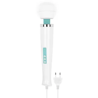My Magic Wand Massagestab Vibrator mit Netzanschluss - Massage gerät für Muskeln und Intimbereich - Massage Zubehör für Männer und Frauen – Türkis