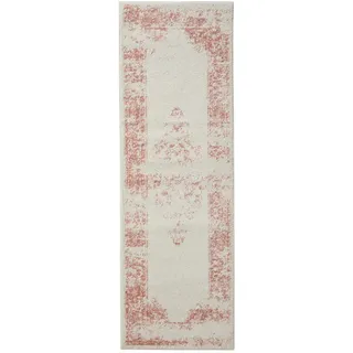 benuta Sia Teppichläufer 80 x 240 cm Rosa/Creme