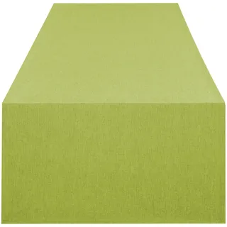 Delindo Lifestyle Tischläufer Wien, grün, 40x140 cm, Fleckschutz, Tischläufer für das ganze Jahr
