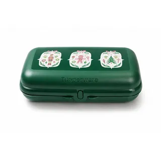 TUPPERWARE Lunchbox Maxi-Twin dunkelgrün Weihnachten Brotdose Behälter
