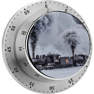Magnetischer Countdown Zug Küchentimer Stoppuhr Timer Kurzzeitwecker Für Kochen Backen Küche 8cm