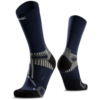 X-Socks Hike Perform Merino Crew Wandersocken Blau 39-41