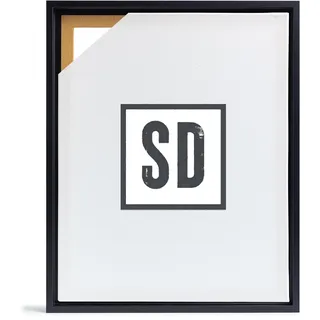 Stallmann Design Schattenfugenrahmen für Keilrahmen | 30x45 cm | schwarz | MDF Rahmen für Leinwände mit Tiefeneffekt | mit Montagezubehör | Rahmen ohne Glas und Rückwand