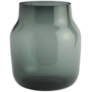 Muuto - Silent Vase, Ø 20 cm, dunkelgrün