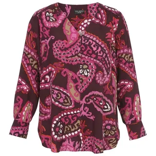 VIA APPIA DUE Langarmbluse mit Paisley-Muster rot 48