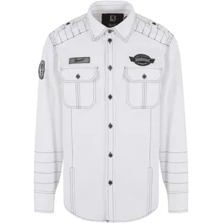Brandit Textil Luis Vintage Langarmhemd White 3XL