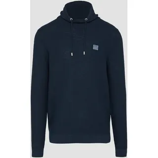 s.Oliver - Strickpullover mit Schalkragen, Herren, blau, 3XL