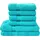 Brillant Handtuch 6 x 50 x 100 cm aqua