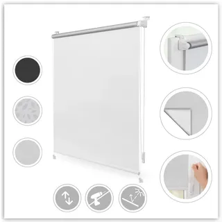 Lichtblick Thermo-Rollo Klemmfix 100 x 150 cm weiß