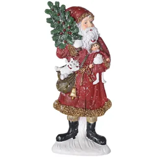 Antik Nikolaus Weihnachtsmann Vintage Santa Claus Weihnachtsfigur 23 cm lup087 Palazzo Exklusiv