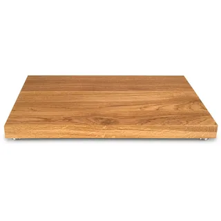 Schneidebrett, Eiche, Holz, Eiche, massiv, 45x3x29.5 cm, Handmade in Germany, schnittfeste Oberfläche, rutschfeste Füße, nachhaltig, nachwachsender Rohstoff, Küchenzubehör, Schneidebretter