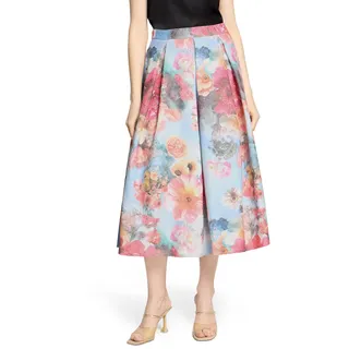 Vera Mont Miniröck Damen Floral Blau 36