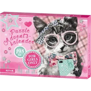 ROTH Puzzle-Adventskalender For Girls - Rosa