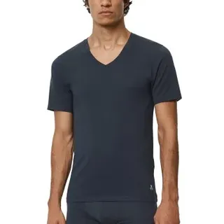 Marc O Polo Men V-Neck Shirts 2P Marine Baumwolle Small Herren
