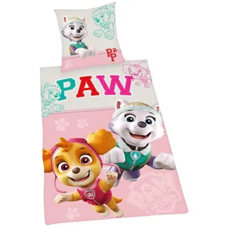 Herding Paw Patrol Linon Rosa 135 x 200 cm + 80 x 80 cm