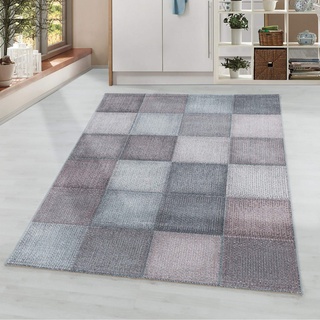 Ayyildiz Wunderschöne Kurzflor Teppiche, Moderner Designer Teppich, rechteckig, Höhe 8 mm, Größe:200 x 290 cm, Farbe:Pink