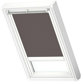 Velux Dachfensterrollo Elektro DML UK10 4577SWL  (Farbe: Taupe - 4577SWL, Farbe Schiene: Weiß, Elektrisch)
