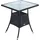 Polyrattan Beistelltisch 57 x 57 x 72 Schwarz