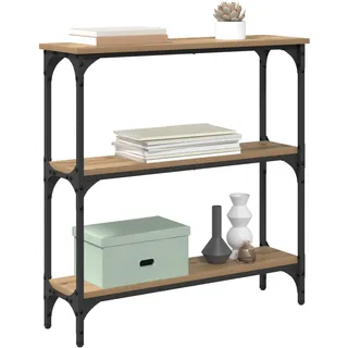 vidaXL Konsolentisch mit Regal 75 x 22,5 x 75 cm braun