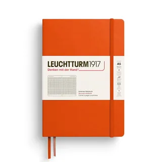 Leuchtturm1917 Notizbuch A5 kariert Orange