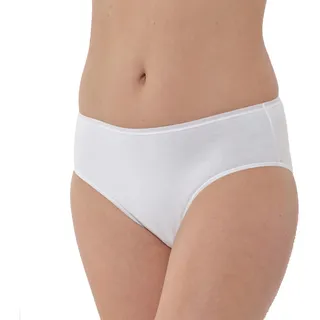 Schiesser Damen Slip Baumwolle Stretch Essentials Unterwäsche Slip (3er Pack), Weiß, 44