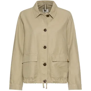 camel active Damen Leichter Blazer aus einem Leinenmix Beige, womenswear-42 - 42