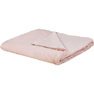 Beliani Gelik Kuscheldecke 180 x 200 cm Rosa