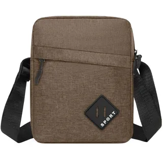 Aucuu Umhängetasche Schultertasche Messenger Bag, Umhängetasche Klein Herren, Oxford Herren Tasche, Herrentasche Zum Umhängen, Handy Schultertasche, Crossbody Handytasche für Arbeit Reise Alltagsleben - 16.5 x 7 x 22 cm