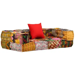 vidaXL Modularer Pouf 140 x 70 x 40 cm Patchwork