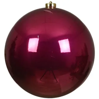 Kaemingk Christbaumkugel, ochsenblut, Kunststoff Ø 20 cm