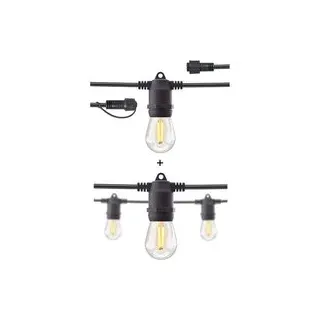 Hombli Set - mit Outdoor Smart Light String 5m + 5m Erweiterung - Schwarz