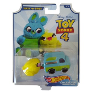 Hot Wheels Spielzeug-Auto Mattel GCY60 Hot Wheels Disney Toy Story 4, Ducky and Bunny Fahrzeug i bunt