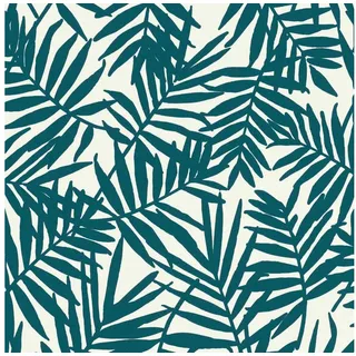 Rasch Vliestapete Selection, 639117, Botanisch, 10.05 x 0.53 m, Blau