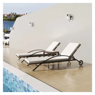 vidaXL Sonnenliege 200 x 65 x 39 cm Braun
