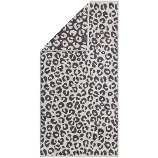 CAWÖ Two-Tone Leo Handtuch 50 x 100 cm grau