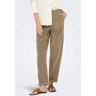Only Onlflora Mw Ela Cord Carrot Hose Braun XS 32