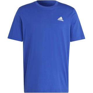 adidas, Essentials Single Jersey Embroidered Small Logo, T-Shirt, Semi Lucid Blau, L, Mann