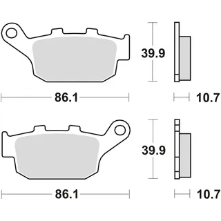 TRW MCB585SH Bremsbelagsatz