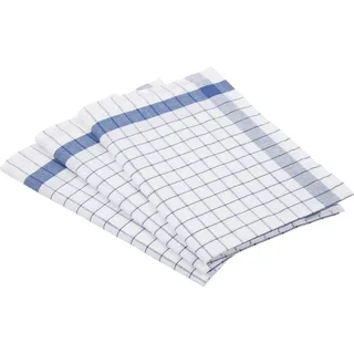 Ross Geschirrtuch ROSS "Exclusiv", blau, B:50cm L:70cm, 50% Baumwolle, 50% Leinen, Geschirrtücher, Geschirrtuch, Karofond, 50% Baumwolle, 50% Leinen, 50x70 cm