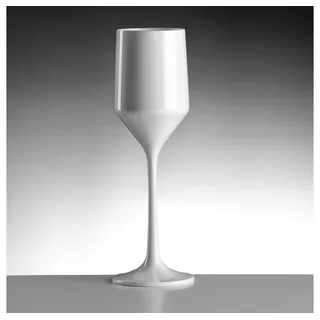Doimoflair Sektglas DoimoFlair Sektglas aus Kunststoff Bruchsicher Plastik 19 cl. weiß