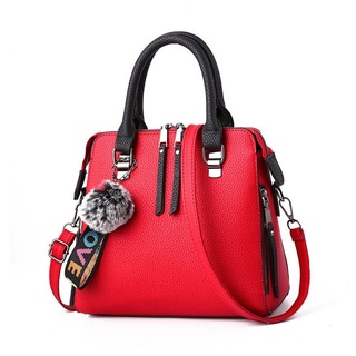 GelldG Umhängetasche Mode Handtaschen Damen Taschen Elegant Shopper Tote rot